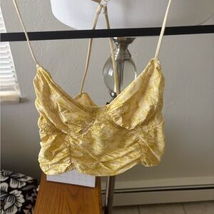 Urban Outfitters Yellow Floral Camisole